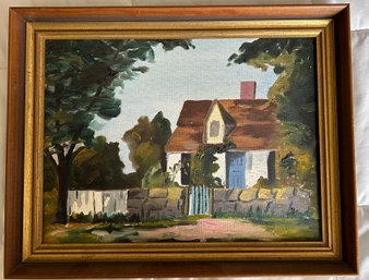 Oil On Board Rockport Scene 12x16