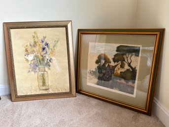 Two Framed Prints One Signed