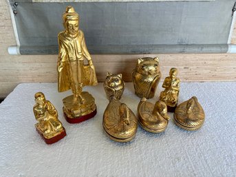 Lot Of Paper Mache Figures