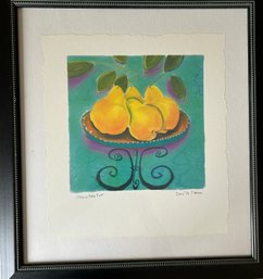 Dona M Turner Signed And Numbered Print - Pears Take 5