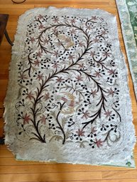 Embroided Rug - 48x68 -