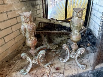 Great Pair Of Own Andirons - 20 Inches Tall