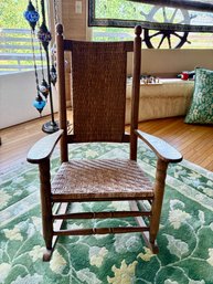 Classic Caned Porch Rocker