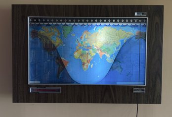 Wall Mounted Light Up Kilburg Geochron - 22x34