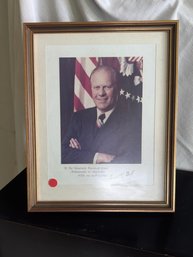 Commendation Presidential Signature  Gerald Ford