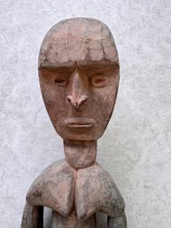 African Wood Carved Figure - 31 Inches