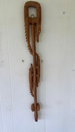 Crocodile Wood Carved Walking Stick