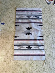 African Hand Woven Rug - 30x58