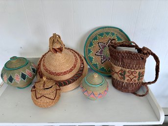 Group Of African Baskets Plus
