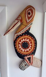 Wood Carved Bird - Papua New Guinea - 22 Inches