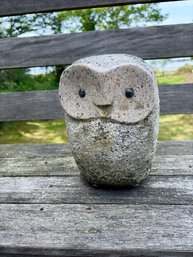 Carved Stone Owl