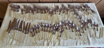 MCM Clear Handle Flatware Set