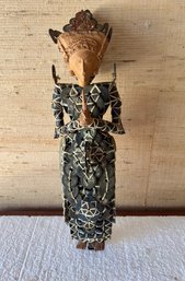 Indonesian Coin Sculpture Of A Goddess