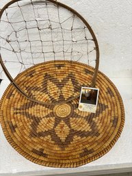 SWEET GRASS BASKET WITH DREAM CATCHER &PHOTO