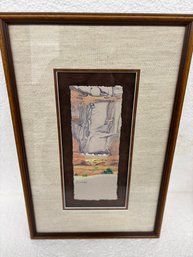 CANYON WALL.  13 1/2 X 21