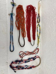 BEADED LOT OF NATIVE AMERICAN NECKLACES