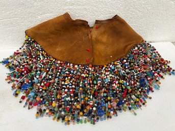 NATIVE AMERICAN BEADED DRESS TOP 14x22