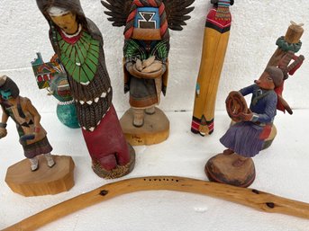 GENEROUS LOT OF CARVED WOODEN FIGURES
