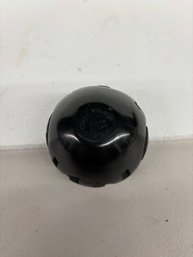 CAROL VELARDE SIGNED SANTA CLARA POT  2 INCH OPENING X 2 1/4