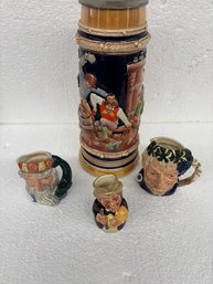 LARGE STEIN W/ DOULTONS 4-14 INCHES