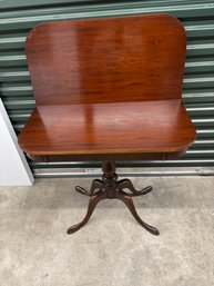 CARD TABLE W REPAIRED FOOT