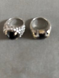 2RINGS MARKED GOLD &STERLING