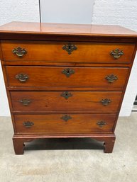 EARLY NH 4DRAWER CHEST  33 WIDE X 37 HIGH X 17 WIDE