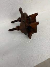ANTIQUE 8 INCH -  PLANE MARKED BROWN