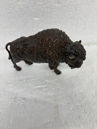 METAL BUFFALO FIGURE