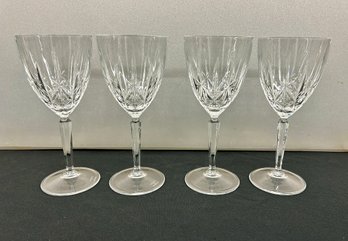 Four Waterford Marquis Wine Glasses