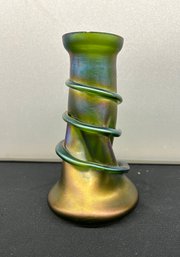 6 Inch Opaque Snake Vase - Chip On Rim