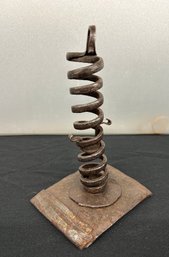 Early Iron Candle Holder