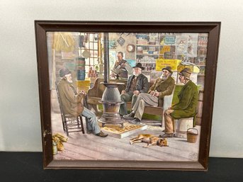 Early Chase Ans Sanborn Advertising Print - 16.5x19 Framed