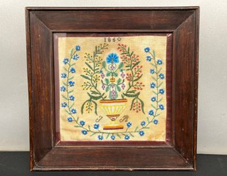 1860 Framed Beadwork - 16x16
