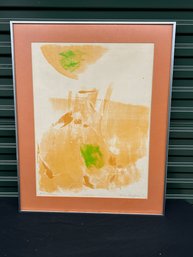 Signed Print Titled  -land And Sun-