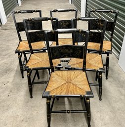 Set Of 6 Hitchcock Style Chairs