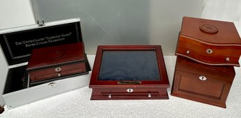 Five Collector Coin Boxes