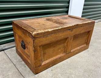 Early Paneled Tool Box - 37x19x17