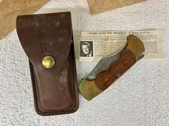 Buck Rosewood Handle Folding Knife