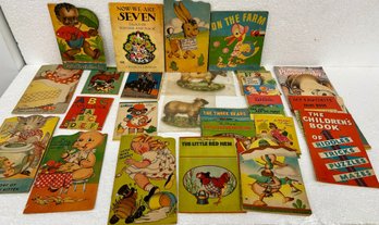 Lot Of Vintage Children Books And Pamphlets