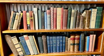 Two Shelves Of Vintage Books