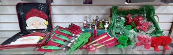 Large Lot Of Holiday Spatulas - Cupcake Molds - Etc