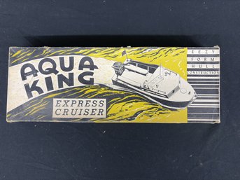Vintage Aqua King Balsa Wood Boat Model Kit
