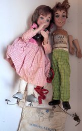 Two Original Dolls From Jordan Marsh Boston Enchanted Village