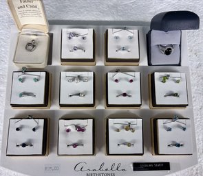 Sterling With Birthstones