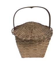 Splint Covered  Basket - 8x14