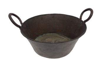 Two Handled Copper Bucket 13x9