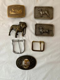 Lot Of Belt Buckles