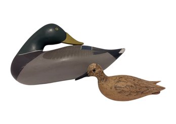 Two Wood Duck Decoys -  14x9 Largest