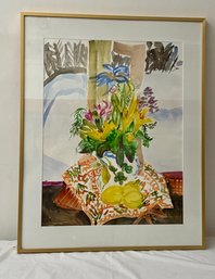 Yellow Lilies Lemons - Snow On The Porch